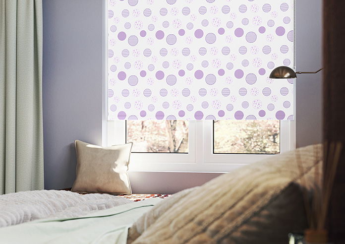 Bubbles, Mauve - Twist&Fit Roller Blind - Image 5